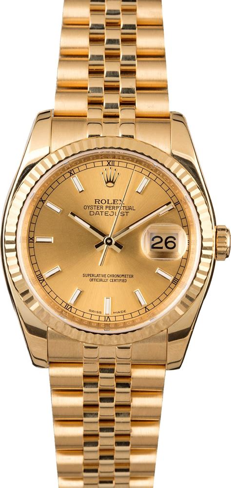 Rolex all gold Datejust